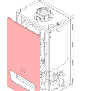 7689333 - BAXI - 800 Range - 836 - Kit Front Door Assy